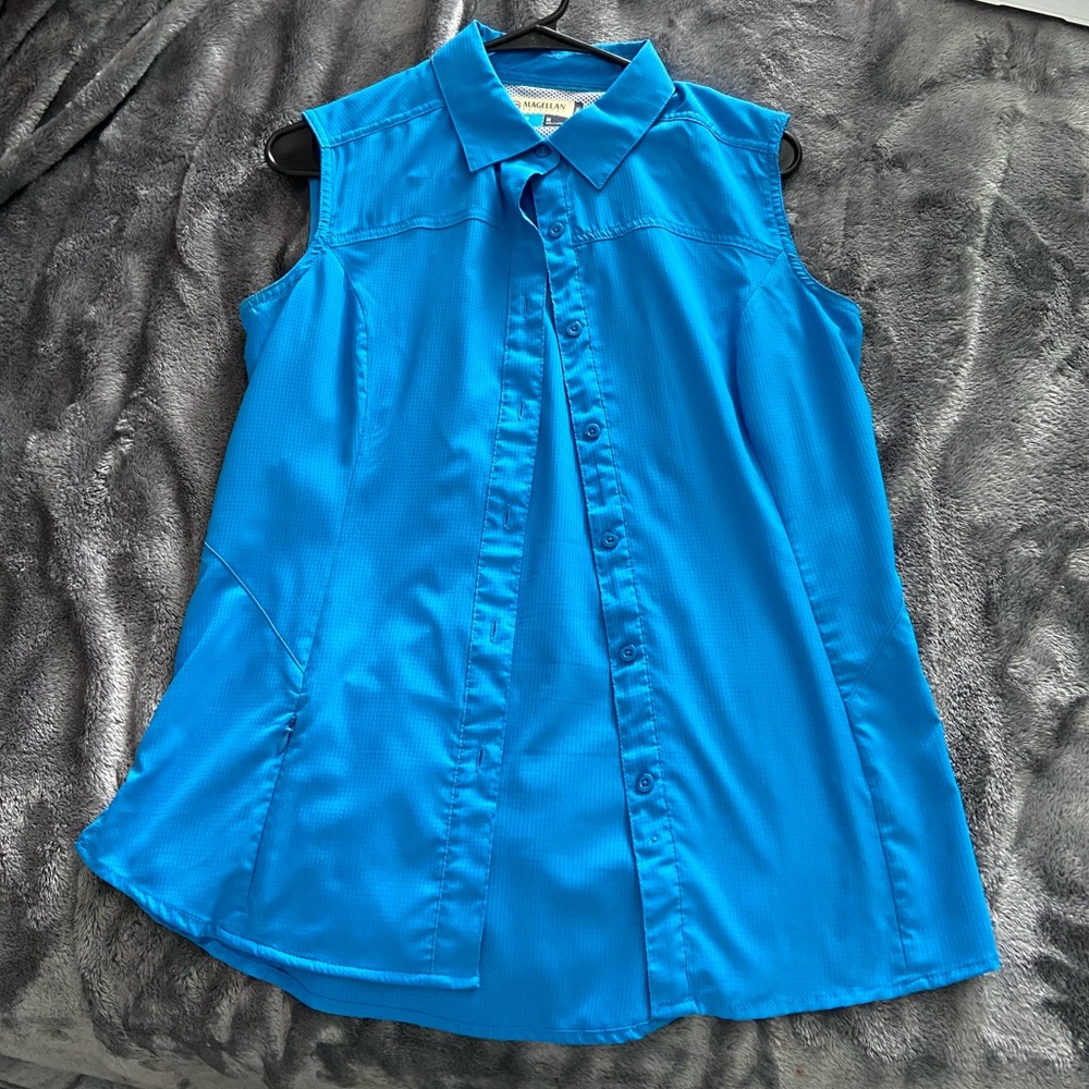 Blue Magellan sleeveless shirt